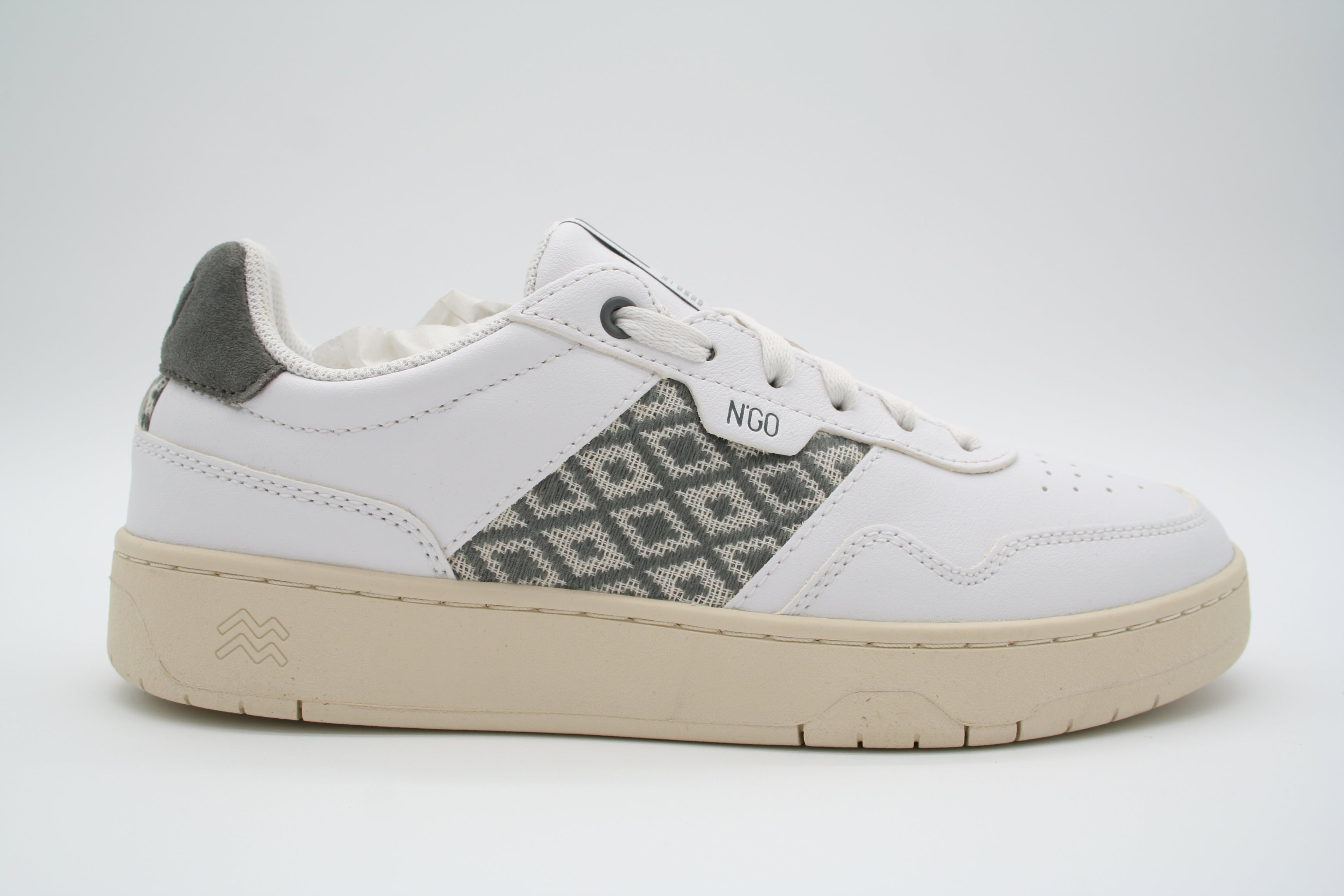 N'GO Hue Classique - Baskets blanc/gris - Pointure 41 N'GO