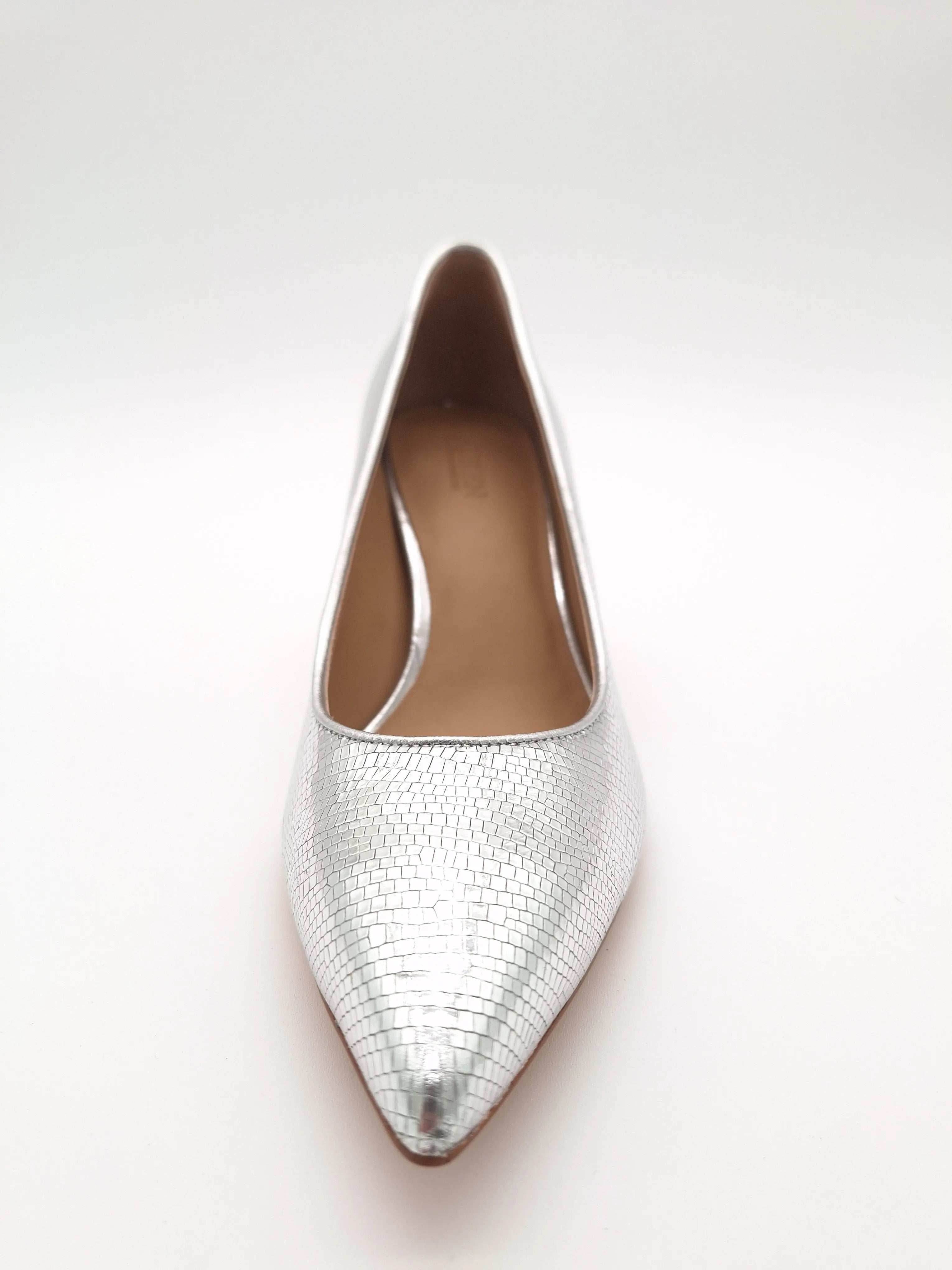 RALPH LAUREN - Escarpins argentés - LANETTE - Pointure 36 - Maléo